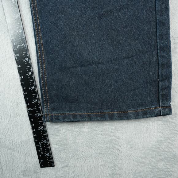 Switch Remarkable Jeans Mens 40x32 Blue Dark Wash Premium Denim Y2K Hip Hop - Picture 6 of 10